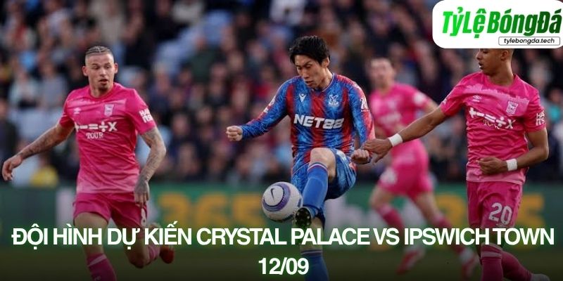 Tình hình lực lượng Crystal Palace vs Ipswich Town 12/09